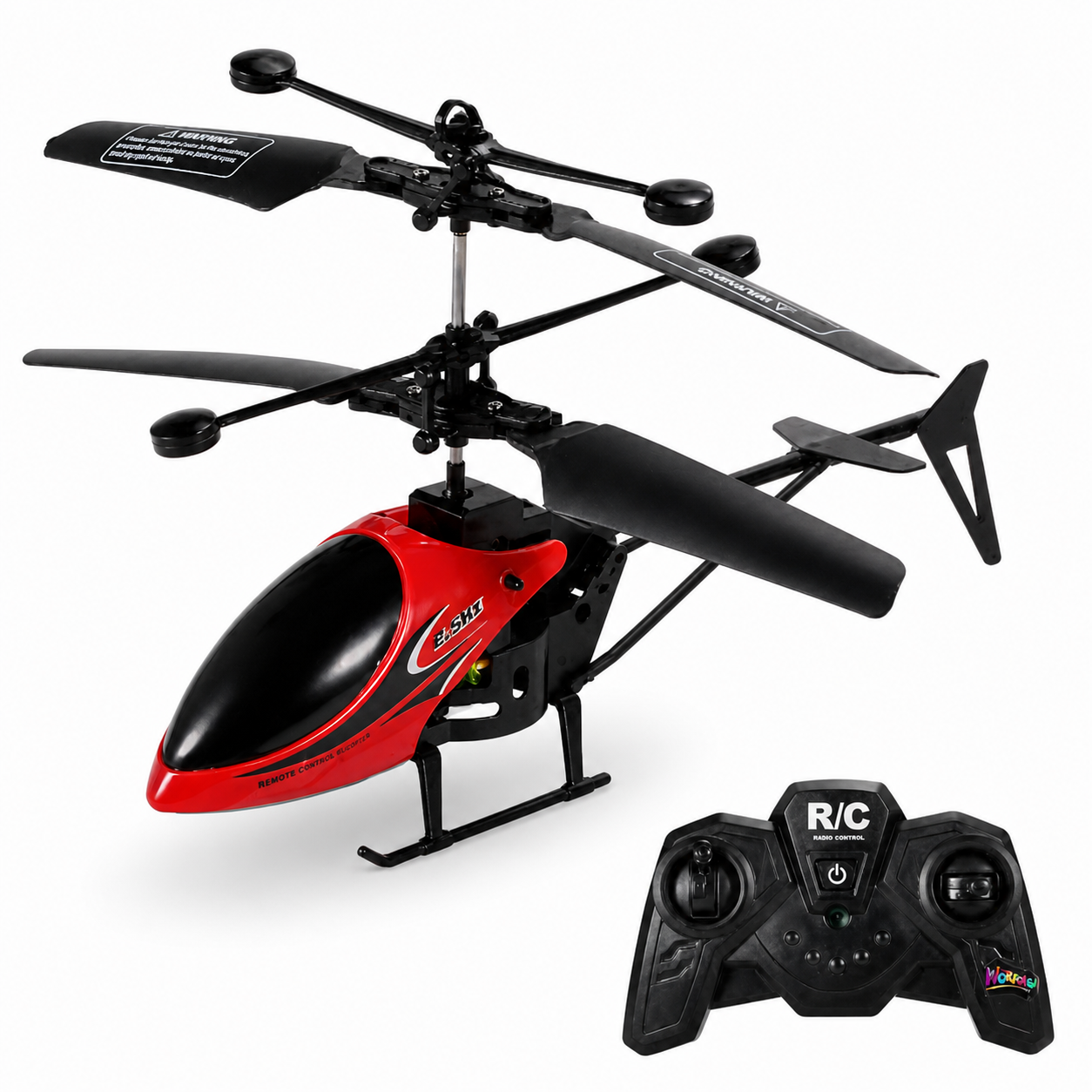 High-Speed Red RC Helicopter with Remote Control